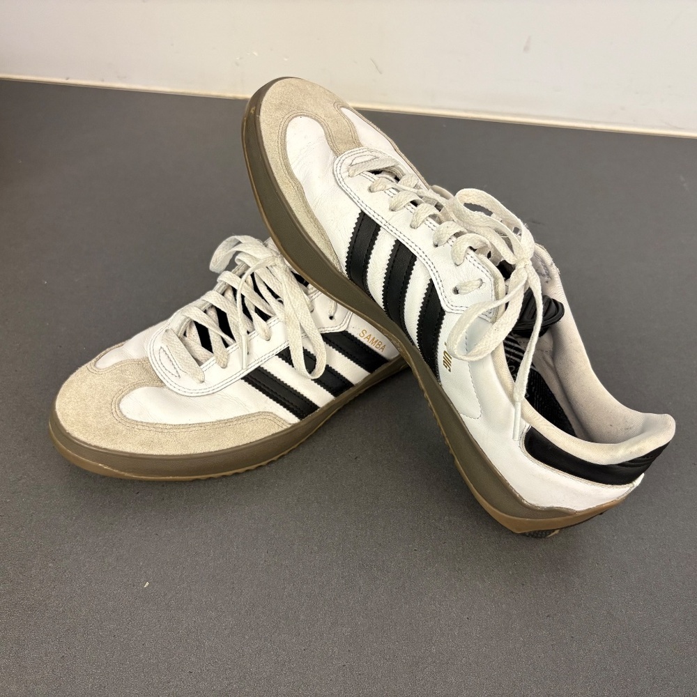 Adidas Puig Samba White Black Gum Skateboarding Shoe JP5658 Men’s Size 10.5 - Picture 3 of 11